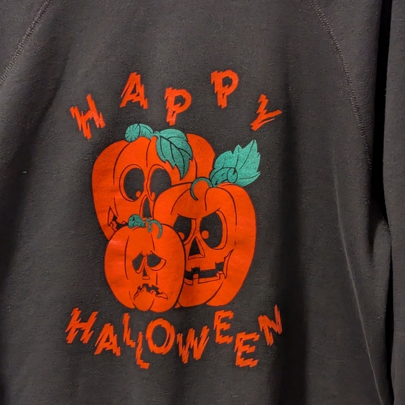 Halloween Pumpkin Sweatshirt Tultex Vintage Size XL - Picture 4 of 10